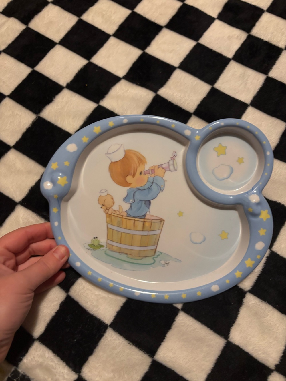 Precious moments plastic plate